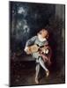 Mezzetin, 1718-1720-Jean-Antoine Watteau-Mounted Giclee Print