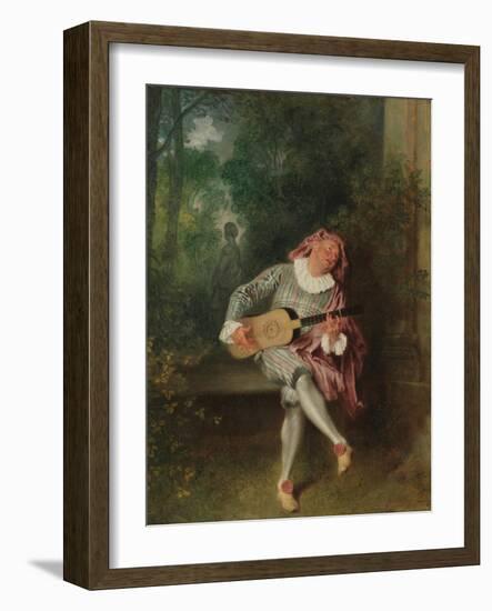 Mezzetin, c.1718-20-Jean Antoine Watteau-Framed Giclee Print