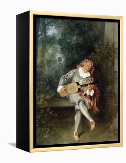 Mezzetin-Jean-Antoine Watteau-Framed Premier Image Canvas