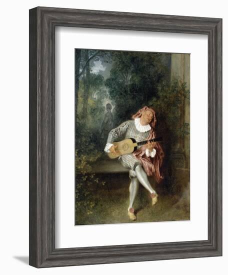 Mezzetin-Jean-Antoine Watteau-Framed Photographic Print