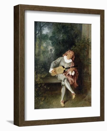 Mezzetin-Jean-Antoine Watteau-Framed Photographic Print