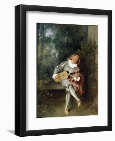 Mezzetin-Jean-Antoine Watteau-Framed Photographic Print