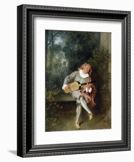 Mezzetin-Jean-Antoine Watteau-Framed Photographic Print