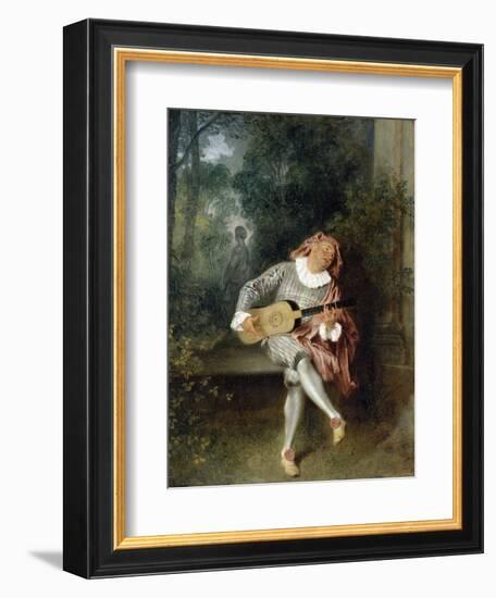 Mezzetin-Jean-Antoine Watteau-Framed Photographic Print