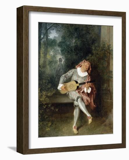 Mezzetin-Jean-Antoine Watteau-Framed Photographic Print