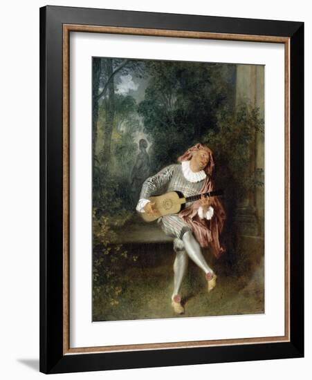 Mezzetin-Jean-Antoine Watteau-Framed Photographic Print