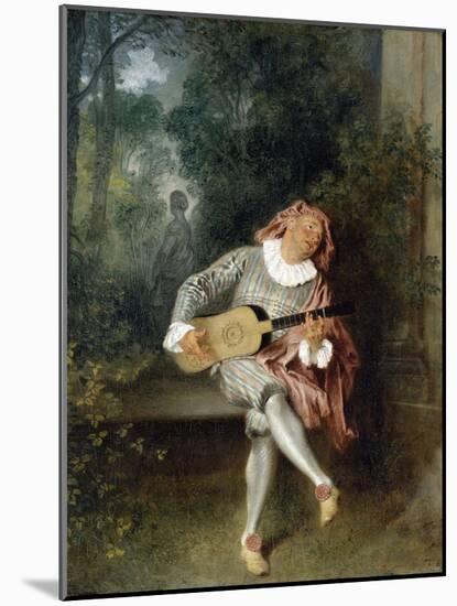 Mezzetin-Jean-Antoine Watteau-Mounted Photographic Print