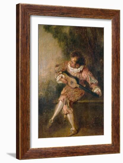 Mezzetino, Ca 1715-Jean Antoine Watteau-Framed Giclee Print