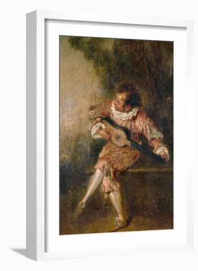 Mezzetino, Ca 1715-Jean Antoine Watteau-Framed Giclee Print