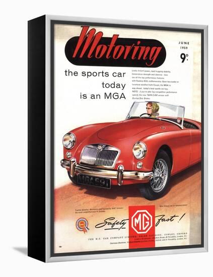 MG Convertibles, UK, 1950-null-Framed Premier Image Canvas