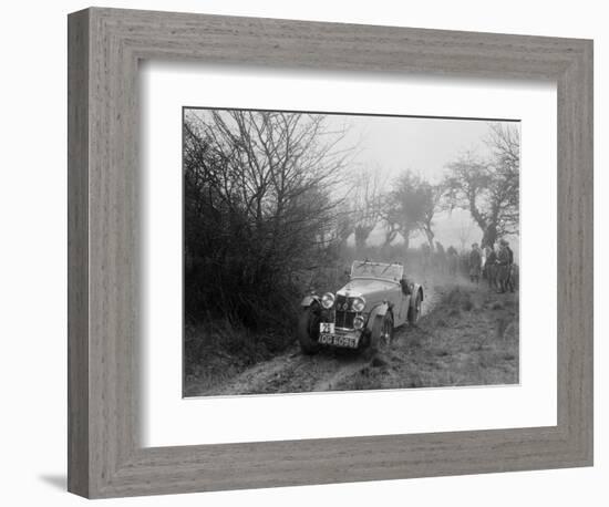 MG F type of GF Horan at the Sunbac Colmore Trial, near Winchcombe, Gloucestershire, 1934-Bill Brunell-Framed Photographic Print