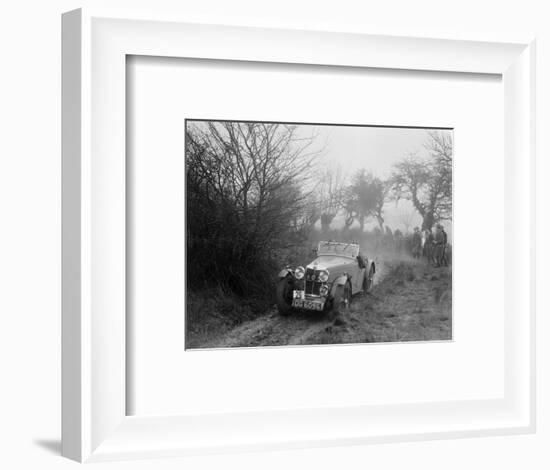 MG F type of GF Horan at the Sunbac Colmore Trial, near Winchcombe, Gloucestershire, 1934-Bill Brunell-Framed Photographic Print