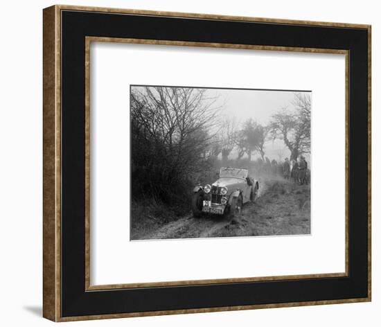 MG F type of GF Horan at the Sunbac Colmore Trial, near Winchcombe, Gloucestershire, 1934-Bill Brunell-Framed Photographic Print