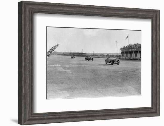 MG Magna of SG Cummings winning a race, BARC meeting, Brooklands, Surrey, 1933-Bill Brunell-Framed Photographic Print