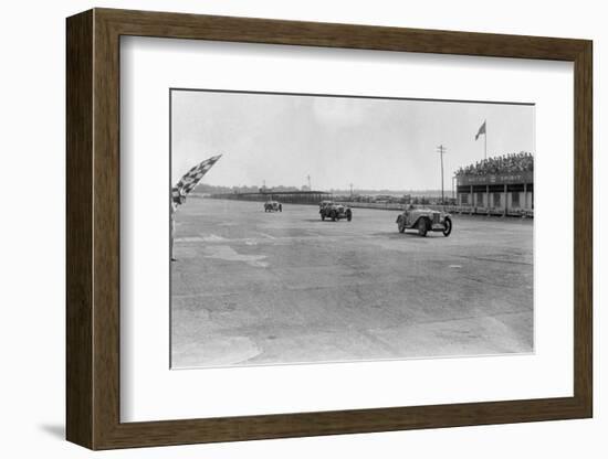 MG Magna of SG Cummings winning a race, BARC meeting, Brooklands, Surrey, 1933-Bill Brunell-Framed Photographic Print