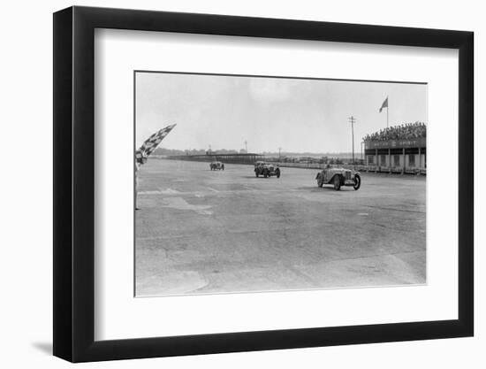 MG Magna of SG Cummings winning a race, BARC meeting, Brooklands, Surrey, 1933-Bill Brunell-Framed Photographic Print