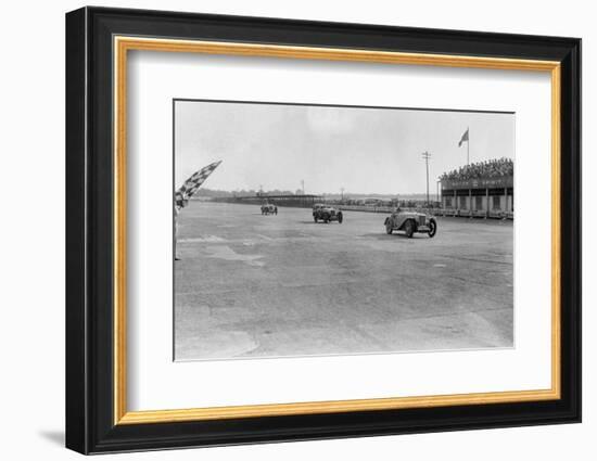 MG Magna of SG Cummings winning a race, BARC meeting, Brooklands, Surrey, 1933-Bill Brunell-Framed Photographic Print