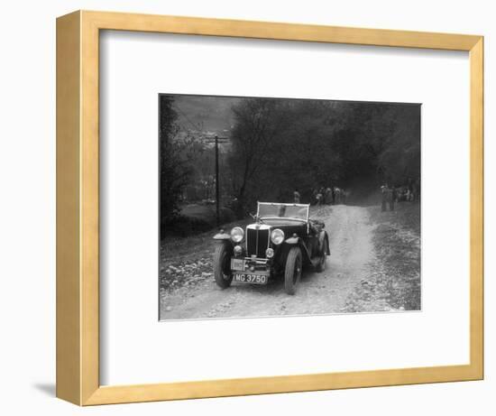 MG Magnette competing in a motoring trial, Nailsworth Ladder, Gloucestershire, 1930s-Bill Brunell-Framed Photographic Print