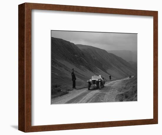 MG PA competing in the MG Car Club Abingdon Trial/Rally, 1939-Bill Brunell-Framed Photographic Print