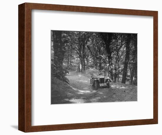 MG PA taking part in the B&HMC Brighton-Beer Trial, Fingle Bridge Hill, Devon, 1934-Bill Brunell-Framed Photographic Print