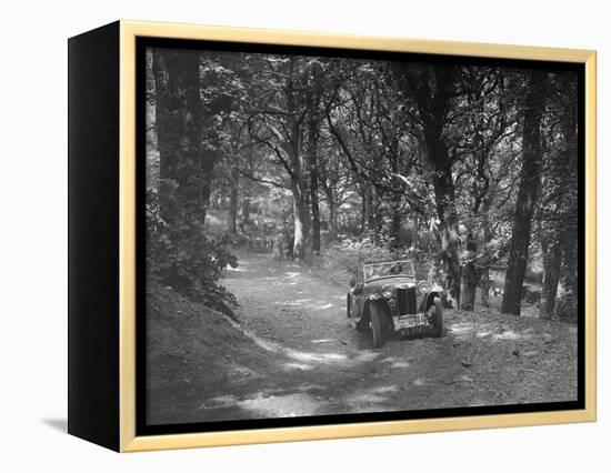 MG PA taking part in the B&HMC Brighton-Beer Trial, Fingle Bridge Hill, Devon, 1934-Bill Brunell-Framed Premier Image Canvas