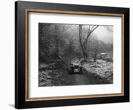 MG PB taking part in a motoring trial, late 1930s-Bill Brunell-Framed Photographic Print