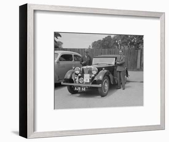 MG SA of AC Hess at the South Wales Auto Club Welsh Rally, 1937-Bill Brunell-Framed Photographic Print