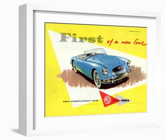 MG Series -First of a New Line-null-Framed Art Print