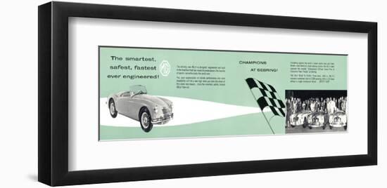 MG-Smartest Safest Fastest-null-Framed Art Print