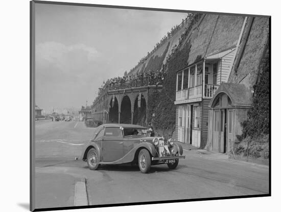 MG VA Tickford tourer of Lilian Roper competing in the RAC Rally, Madeira Drive, Brighton, 1939-Bill Brunell-Mounted Photographic Print