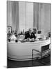 MGM Movie Mogul Louis B. Mayer, Sitting at His Desk in His Office-Walter Sanders-Mounted Premium Photographic Print