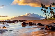 The Sunset Creates a Warm Glow on a Beach in Maui.-MH Anderson Photography-Mounted Photographic Print