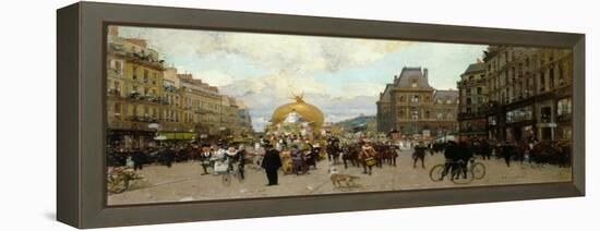 Mi-carême à Paris-Luigi Loir-Framed Premier Image Canvas