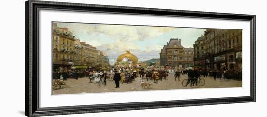 Mi-carême à Paris-Luigi Loir-Framed Giclee Print