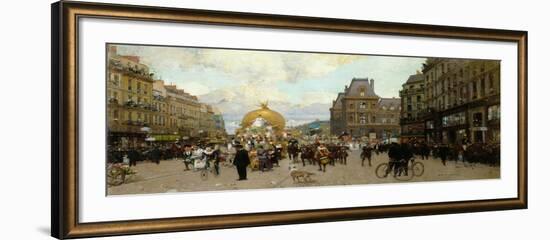 Mi-carême à Paris-Luigi Loir-Framed Giclee Print