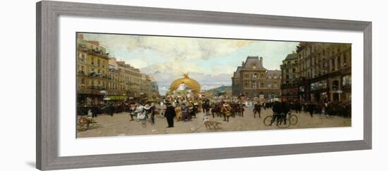 Mi-carême à Paris-Luigi Loir-Framed Giclee Print