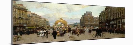 Mi-carême à Paris-Luigi Loir-Mounted Giclee Print