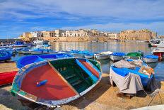 Panoramic View of Gallipoli. Puglia. Southern Italy.-Mi.Ti.-Framed Premier Image Canvas