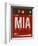 MIA Miami Luggage Tag 2-NaxArt-Framed Art Print