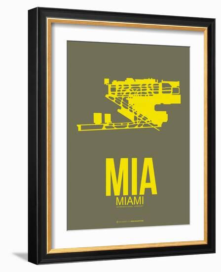 Mia Miami Poster 1-NaxArt-Framed Art Print