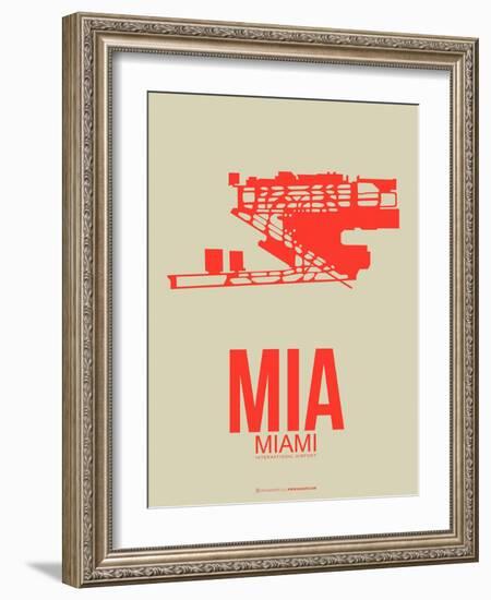 Mia Miami Poster 3-NaxArt-Framed Art Print