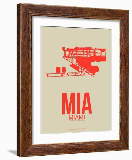 Mia Miami Poster 3-NaxArt-Framed Art Print