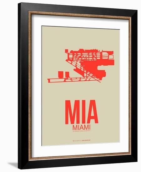 Mia Miami Poster 3-NaxArt-Framed Art Print