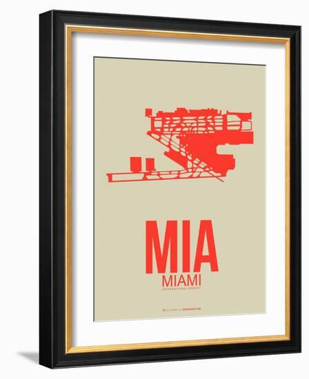 Mia Miami Poster 3-NaxArt-Framed Art Print