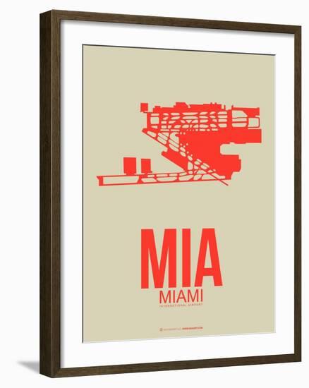 Mia Miami Poster 3-NaxArt-Framed Art Print