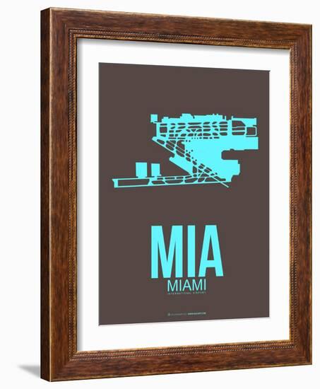 Mia Miamy Poster 2-NaxArt-Framed Art Print