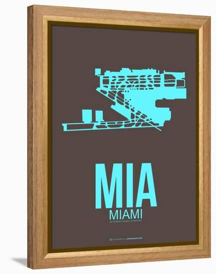 Mia Miamy Poster 2-NaxArt-Framed Stretched Canvas