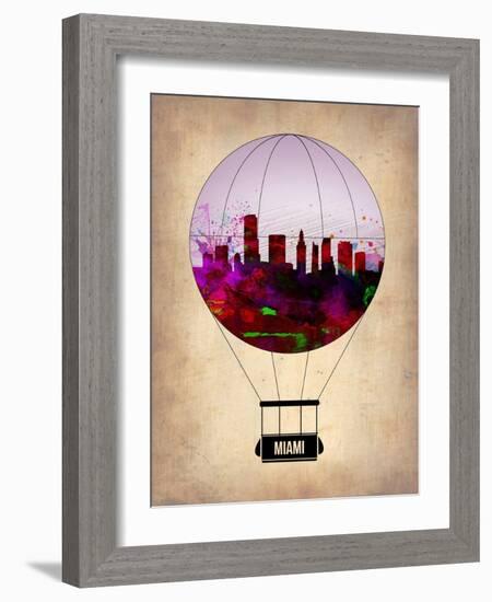 Miami Air Balloon 2-NaxArt-Framed Art Print