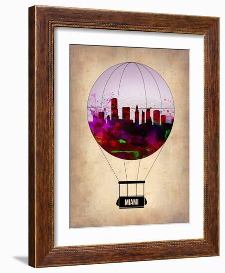 Miami Air Balloon 2-NaxArt-Framed Art Print