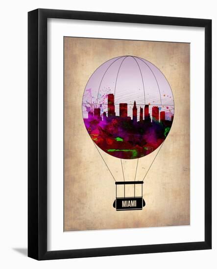 Miami Air Balloon 2-NaxArt-Framed Art Print